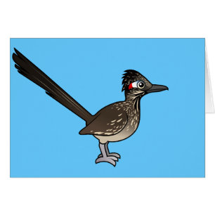 Gullig Birdorable Roadrunner Hälsningskort