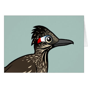 Gullig Birdorable Roadrunner Hälsningskort