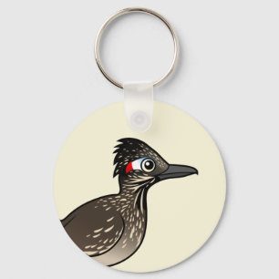 Gullig Birdorable Roadrunner Nyckelring