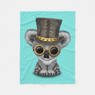 Gullig björn för Steampunk babyKoala Fleecefilt