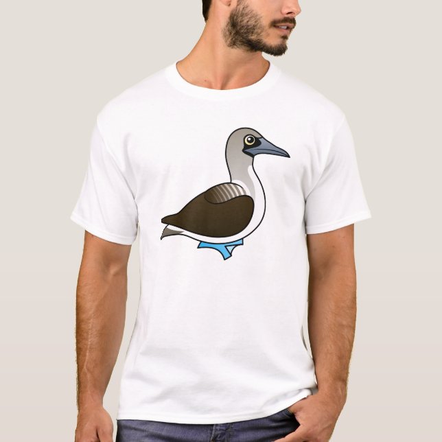 Gullig Blått-footed Booby Tee Shirt (Framsida)