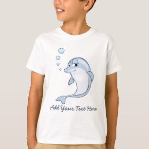 Gullig blåttdelfin tee shirt