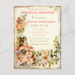 gullig blom- inbjudningskort för möhippan