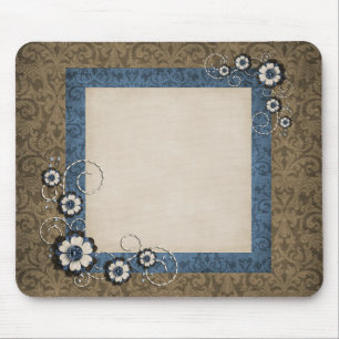 Gullig blomma Mousepad Musmatta
