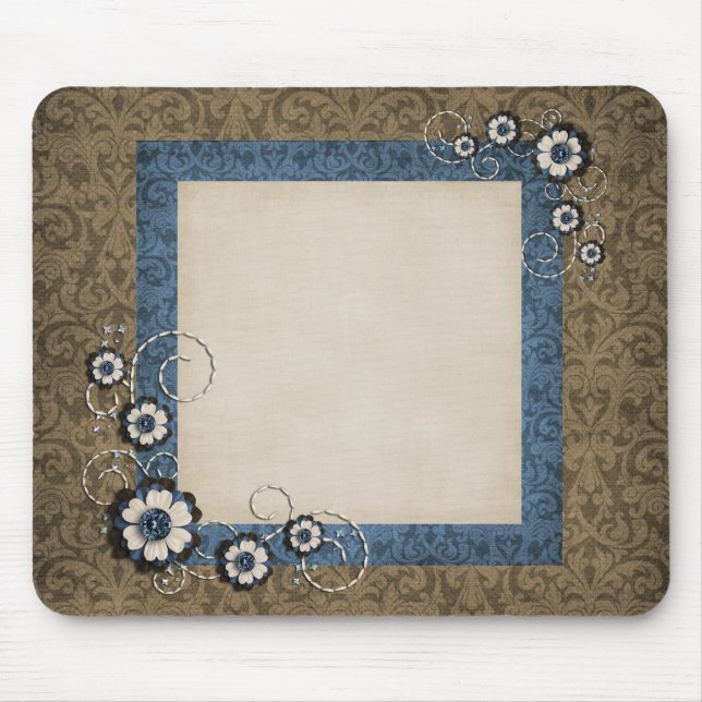 Gullig blomma Mousepad Musmatta (Framsidan)
