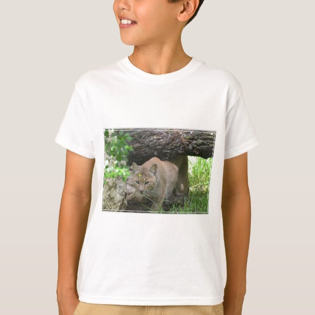 Gullig Bobcat T Shirt (Framsida)