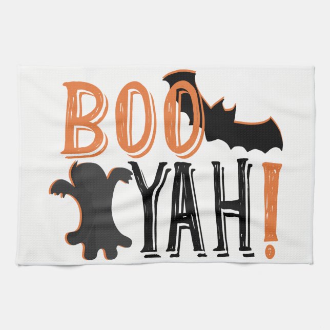 gullig booyah halloween kökshandduk (Horisontell)