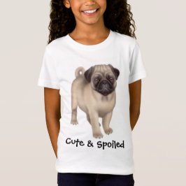 Gullig & bortskämd flickaBabydollskjorta för mops T-shirt
