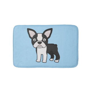 Gullig Boston Terrier Badrumsmatta