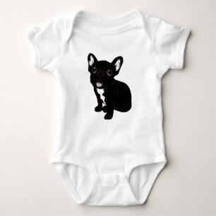 Gullig Brindle Frenchie valp T-shirt