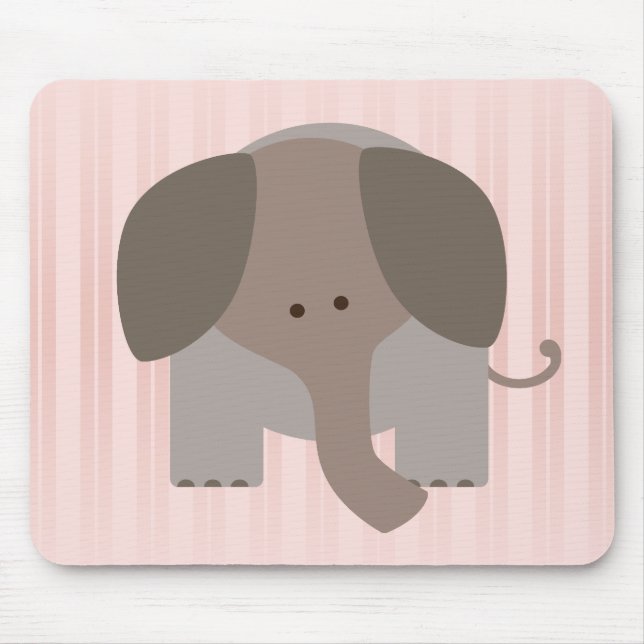 Gullig brun elefant musmatta (Framsidan)