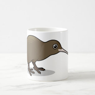 Gullig brun Kiwi från nyazeeländskt Kaffemugg
