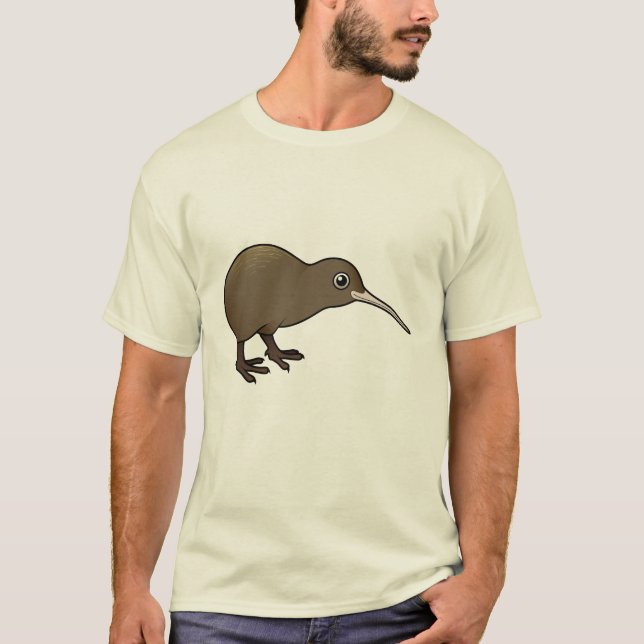Gullig brun Kiwi från nyazeeländskt Tee Shirt (Framsida)