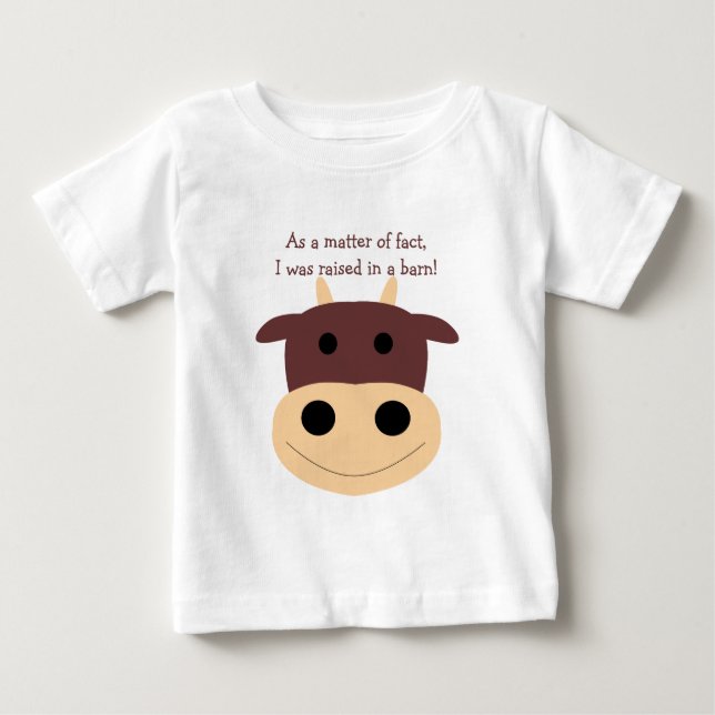 Gullig brun kospädbarnt-skjorta t-shirt (Framsida)