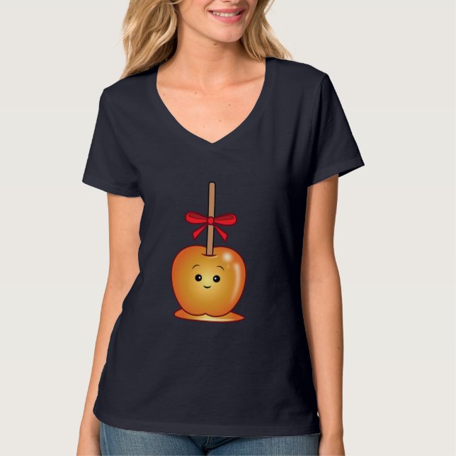 Gullig Caramel Apple Tee Shirt (Framsida)