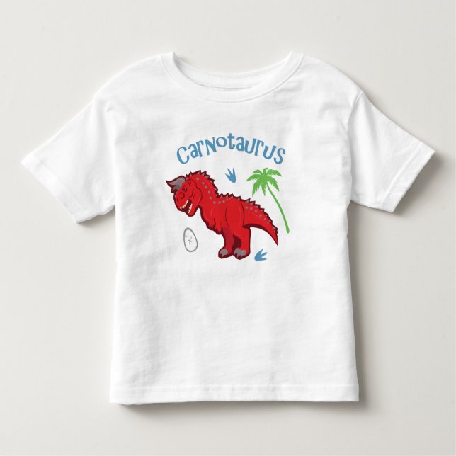 Gullig Carnotaurus T-shirt (Framsida)