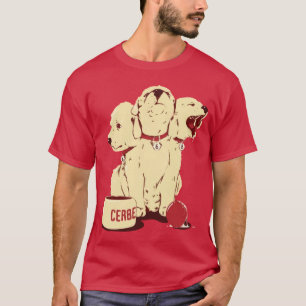 Gullig Cerberus tecknad Tee Shirt
