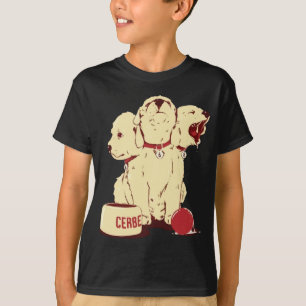 Gullig Cerberus tecknad Tee Shirt