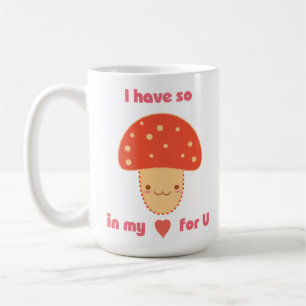 Gullig champinjon kaffemugg