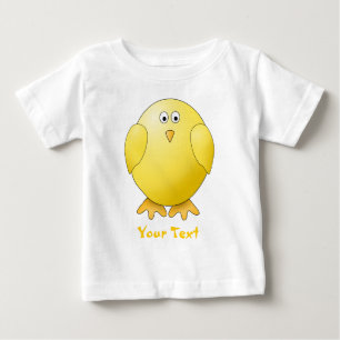 Gullig chick. Lite gul fågel. Beställnings- text Tee Shirt