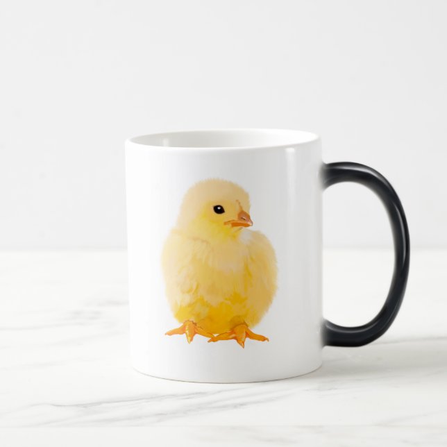 Gullig chick magisk mugg (Höger)
