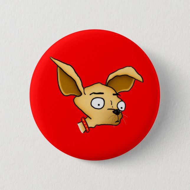 Gullig Chihuahua Knapp (Framsida)