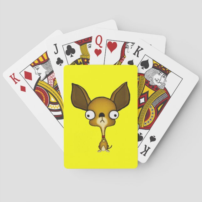 Gullig Chihuahua Spel Kort (Baksidan)