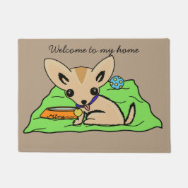 Gullig chihuahuahunddörrmatta