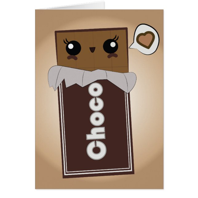 Gullig chokladpub OBS kort (Framsidan)