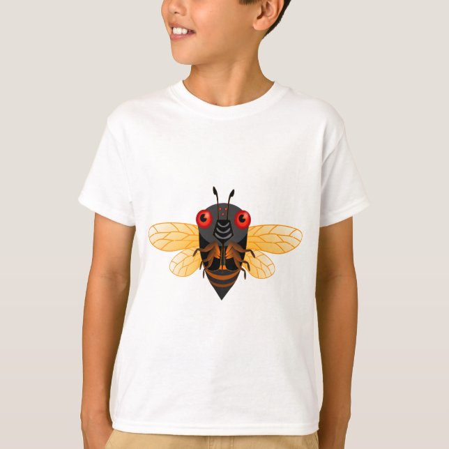 Gullig cikada t-shirt (Framsida)