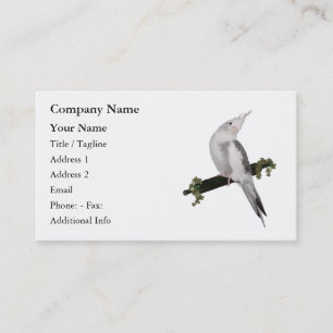 Gullig Cockatielvisitkort Visitkort
