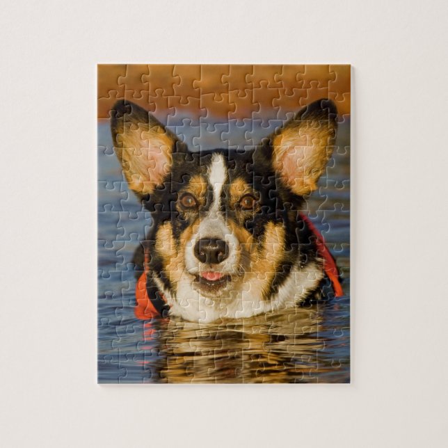 Gullig Corgi Pussel (Vertikal)
