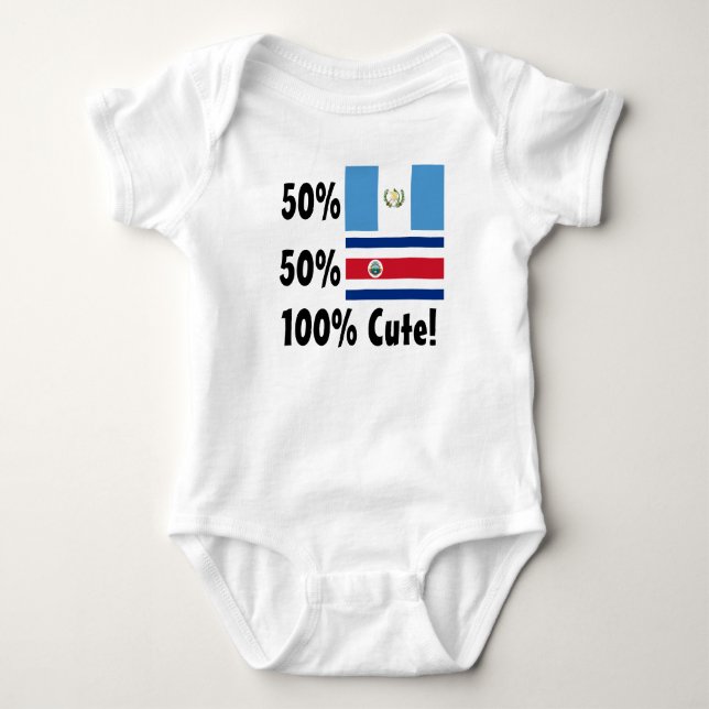 Gullig costarikan 100% för 50% guatemalan 50% tee shirt (Framsida)