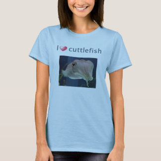 Gullig Cuddlefish T-tröja T Shirt