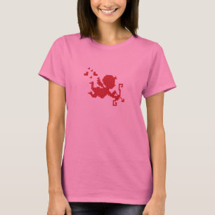Gullig Cupid för PIXELkonst T Shirt