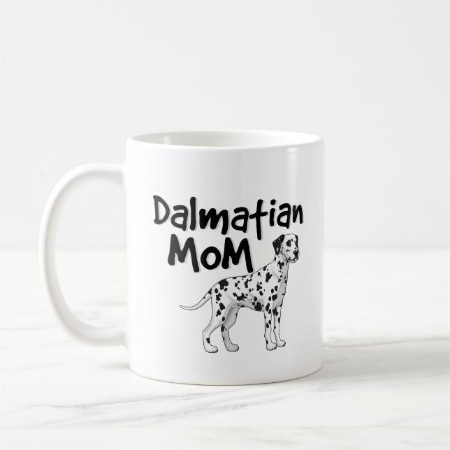 Gullig Dalmatian mugg för kaffe för (Vänster)