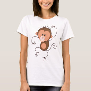 Gullig dansapa t-shirt