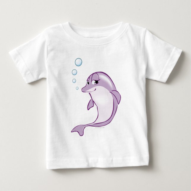 Gullig delfin t-shirt (Framsida)