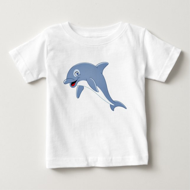 Gullig delfin t-shirt (Framsida)