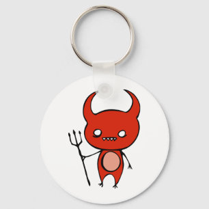 Gullig demon nyckelring