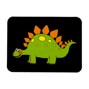 Gullig dinosaur - stegosaurus magnet
