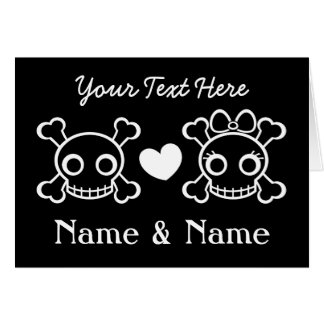 Gullig döskallarpartner hälsningskort