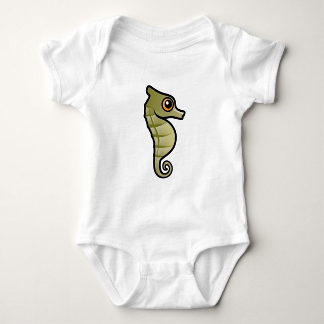 Gullig dvärg- Seahorse Tee Shirt (Framsida)