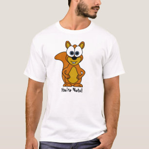 Gullig ekorretecknad t-shirt