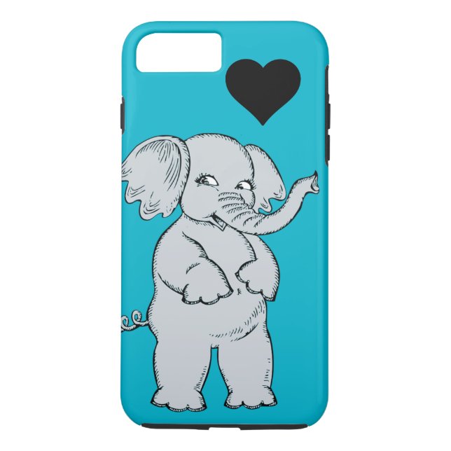 Gullig elefant Case-Mate iPhone skal (Baksida)