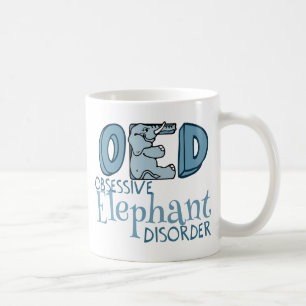 Gullig elefant kaffemugg