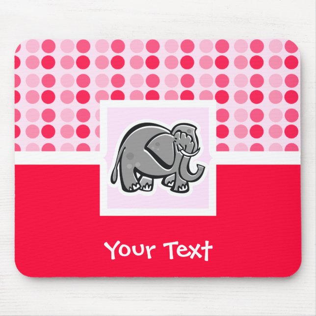 Gullig elefant musmatta (Framsidan)