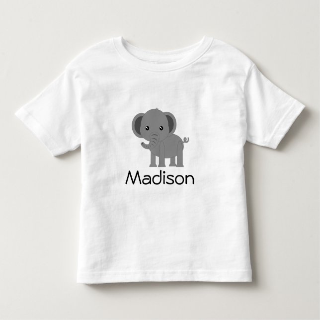 Gullig elefant t shirt (Framsida)