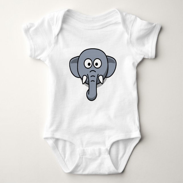 Gullig elefant t shirt (Framsida)