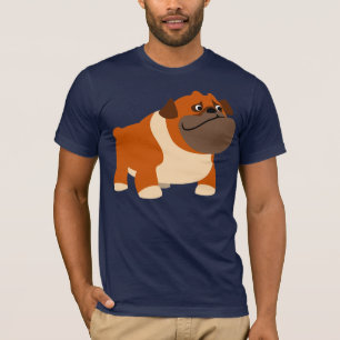 Gullig engelsk bulldoggT-tröja T Shirt